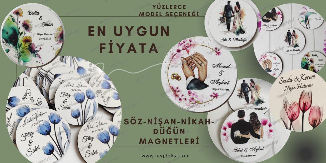 SÖZ NİŞAN DÜĞÜN NİKAH MAGNETLERİ-UYGUN MAGNET